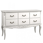 Консоль белая из массива бука с ящиками в стиле прованс White Provence варинант исполнения - 1 | Loft Concept в Краснодаре