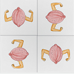 Плитка дизайнерская с узором Лимон варинант исполнения - 1 | Loft Concept в Краснодаре