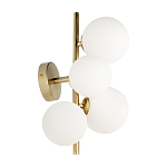 Бра с золотым основанием и 5-ю белыми шарообразными плафонами Bubble варинант исполнения - 2 | Loft Concept в Краснодаре