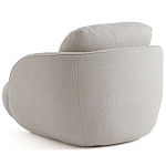 Полукруглое кресло из обивки меланж Halle Melange Armchair варинант исполнения - 7 | Loft Concept в Краснодаре