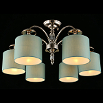 Люстра потолочная Nikoletta с бирюзовым плафоном варинант исполнения - 1 | Loft Concept в Краснодаре