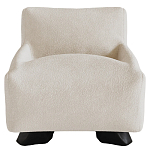 Кресло Cannes с мягкой обивкой букле молочного цвета  варинант исполнения - 4 | Loft Concept в Краснодаре