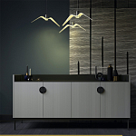 Дизайнерский комод светло-серый с фактурным фасадом UNO варинант исполнения - 1 | Loft Concept в Краснодаре