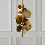 Люстра креативная из дисков цвета латунь Constellation Light and Style варинант исполнения - 2 | Loft Concept в Краснодаре