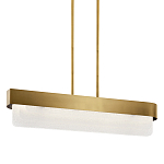 Люстра подвесная прямоугольная цвета латунь Kichler варинант исполнения - 1 | Loft Concept в Краснодаре