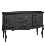 Консоль черная из массива бука с ящиками в стиле прованс Black Provence варинант исполнения - 2 | Loft Concept в Краснодаре