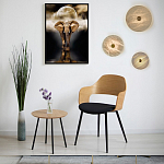 Бра в форме диска из натурального камня с декоративным центральным элеменом Cryptocrystalline Stone варинант исполнения - 2 | Loft Concept в Краснодаре