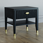 Прикроватная тумбочка с ящиком Elsa Dreams Black варинант исполнения - 1 | Loft Concept в Краснодаре