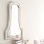 Зеркало в серебристой фигурной раме Silver Reflection варинант исполнения - 4 | Loft Concept в Краснодаре