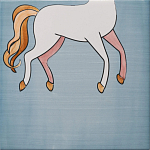 Плитка с узором Девочка единорог варинант исполнения - 6 | Loft Concept в Краснодаре