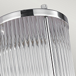 Бра для ванных комнат с прозрачным рифленым цилиндрическим плафоном на прямоугольном зеркальном основании Feiss варинант исполнения - 3 | Loft Concept в Краснодаре