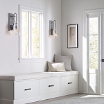 Бра с плафоном в форме колокола из прозрачного стекла с пузырьками Feiss варинант исполнения - 6 | Loft Concept в Краснодаре