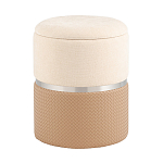 Пуф Mauldine с ящиком бежевый с экокожей варинант исполнения - 1 | Loft Concept в Краснодаре