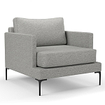 Мебельная ткань Шенилл серый цвет 138 см T4-29 варинант исполнения - 3 | Loft Concept в Краснодаре