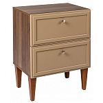 Тумба прикроватная бежевая из массива бука с 2-мя ящиками Wenge Light варинант исполнения - 1 | Loft Concept в Краснодаре
