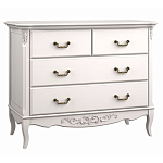 Комод белый из массива бука в стиле прованс White Provence варинант исполнения - 2 | Loft Concept в Краснодаре