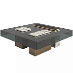 Дизайнерский журнальный стол с квадратной столешницей на 3-х ножках Oloha варинант исполнения - 1 | Loft Concept в Краснодаре