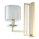 Бра с геометрическим каркасом из металла и цилиндрическим стеклянным плафоном Laurent варинант исполнения - 5 | Loft Concept в Краснодаре