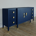 Большой Комод-буфет Elsa Dreams Blue с ящиками варинант исполнения - 3 | Loft Concept в Краснодаре