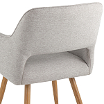 Стул в рогожке серого цвета NEASAN STOOL варинант исполнения - 6 | Loft Concept в Краснодаре