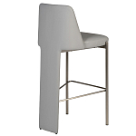 Стул барный серый с обивкой из экокожи Special Support варинант исполнения - 2 | Loft Concept в Краснодаре