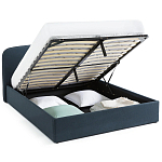 Двуспальная кровать с подъемным механизмом Mathise Bed Deep Blue варинант исполнения - 4 | Loft Concept в Краснодаре