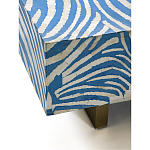 Кофейный стол Kenya Coffee Table Bone Inlay ZEBRA blue варинант исполнения - 3 | Loft Concept в Краснодаре
