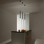 Подвсеной светильник светодиодный металлический цилиндрической формы Высота 100 см Trumpet tube варинант исполнения - 5 | Loft Concept в Краснодаре