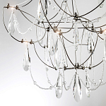 Люстра с каркасом из тонких металлических нитей и хрустальными подвесками Crystal Metal Threads Chandelier 40 варинант исполнения - 4 | Loft Concept в Краснодаре