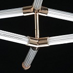 Люстра с геометрической конструкцией из вытянутых цилиндрических плафонов Hex Scaffold  варинант исполнения - 9 | Loft Concept в Краснодаре