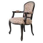 Полукресло с мягкой обивкой из льна на 4-х ножках из массива березы Gladys Armchair варинант исполнения - 3 | Loft Concept в Краснодаре