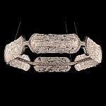 Люстра кольцевая с текстурным природным рисунком IceFlame варинант исполнения - 7 | Loft Concept в Краснодаре