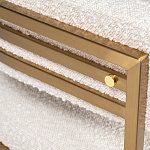 Стул букле бежевый с каркасом цвета матовое золото Tactility варинант исполнения - 3 | Loft Concept в Краснодаре