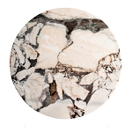 Столик журнальный с круглой мраморной столешницей Unique Stone Design варинант исполнения - 2 | Loft Concept в Краснодаре