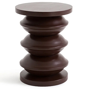 Фигурный приставной столик бордового цвета  AMORPHOUS