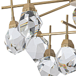 Люстра с хрустальными плафонами Esme Crystal Brass Chandelier варинант исполнения - 3 | Loft Concept в Краснодаре