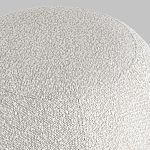 Пуф в ткани букле молочного цвета Pikelet варинант исполнения - 5 | Loft Concept в Краснодаре