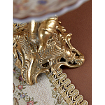 Чаша с цветочным орнаментом на ножке в виде бронзового ангела Eden Garden варинант исполнения - 10 | Loft Concept в Краснодаре