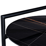 Стол журнальный круглый черный с полкой Inherence варинант исполнения - 2 | Loft Concept в Краснодаре