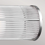 Бра для ванных комнат горизонтальное с 2-мя прозрачными рифлеными цилиндрическими плафонами Feiss варинант исполнения - 4 | Loft Concept в Краснодаре