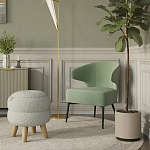 Современное мягкое кресло на металлических ножках Rakush Pistachio варинант исполнения - 8 | Loft Concept в Краснодаре