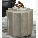 Приставной стол бежевый Stingray Skin Table кожа варинант исполнения - 1 | Loft Concept в Краснодаре