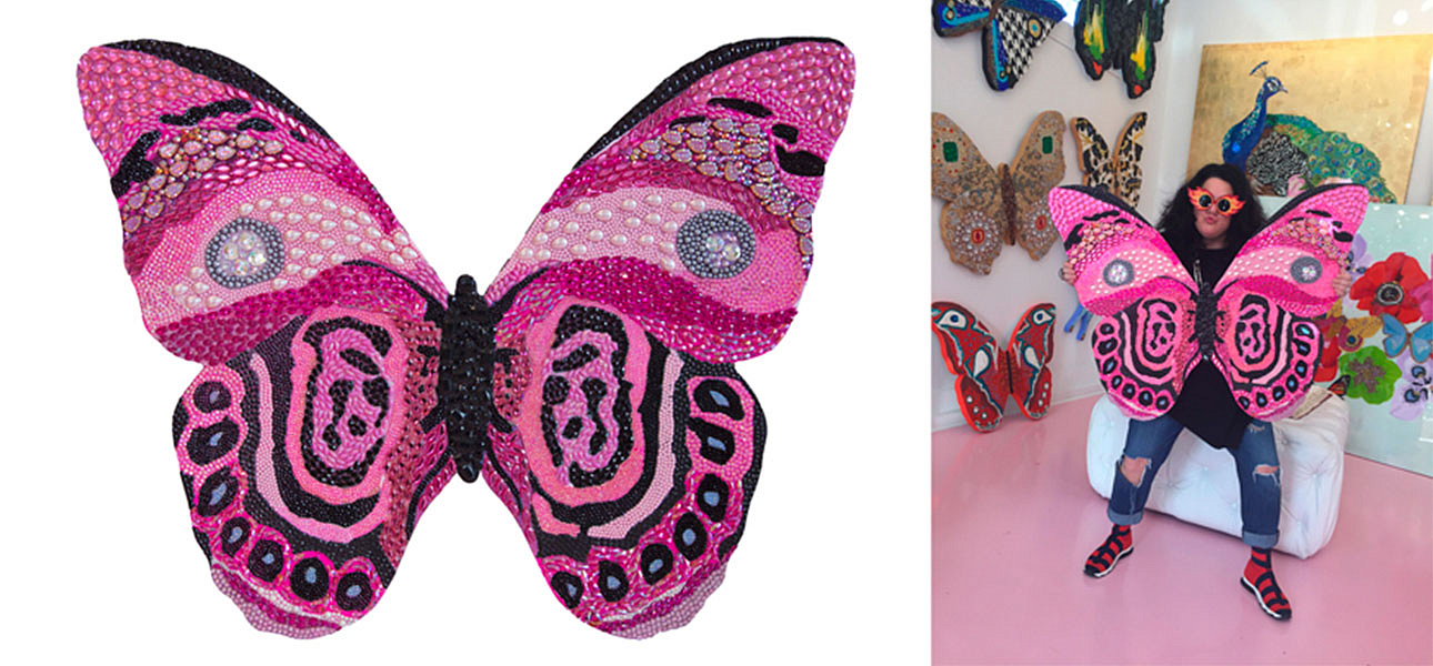 Картина “Pink and Black Bedazzled Butterfly Cut Out” Картина “Pink and Black Bedazzled Butterfly Cut Out” - Loft-Concept в Краснодаре