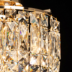 Потолочный светильник круглый с прозрачными подвесками Lunet варинант исполнения - 4 | Loft Concept в Краснодаре