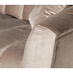 Диван трехместный велюровый серый Island of Comfort варинант исполнения - 3 | Loft Concept в Краснодаре