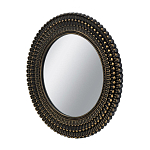 Зеркало круглое с текстурированным дизайном рамы Helios варинант исполнения - 2 | Loft Concept в Краснодаре