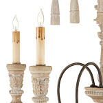 Люстра с состаренными резными элементами Big Graceful Profile варинант исполнения - 1 | Loft Concept в Краснодаре