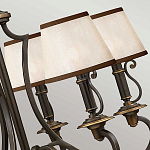 Люстра бронзового цвета с бежевыми абажурами из органзы в классическом стиле Hinkley варинант исполнения - 13 | Loft Concept в Краснодаре