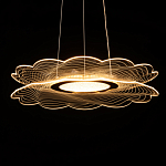 Люстра с прозрачным волнистым плафоном в форме цветка Ethereal Bloom варинант исполнения - 7 | Loft Concept в Краснодаре