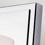 Бра для ванных комнат с белым цилиндрическим плафоном на прямоугольном основании цвета хром Feiss варинант исполнения - 2 | Loft Concept в Краснодаре